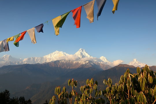 Himalayian scenic of Annapurna area, Nepal 