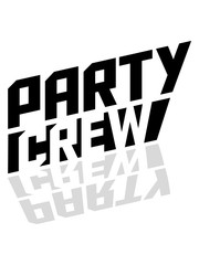 gespiegelt schatten spaß party crew roter balken freunde team crew club design dance mode tanzen feiern dj disko cool modus logo text design