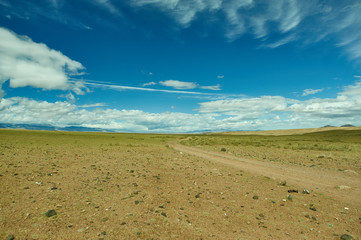 Mountain plateau in the area Zavkhan River