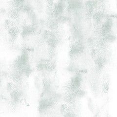 Rough abstract aged background with silver paints stains on white. Cement effect, whitewash, repair process. Paints scuffs, stains, aged paper, wall. Design for print, decoupage, template, drawing