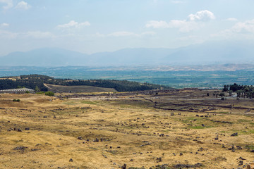 stone ruins of the ancient library in Pamukkale