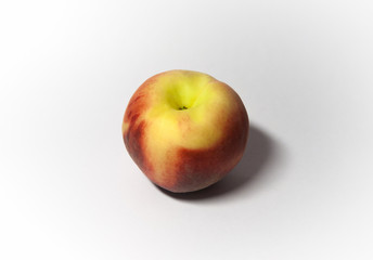 peach on white background from different sides
