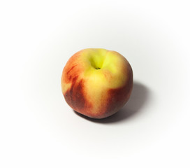 peach on white background from different sides