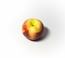 peach on white background from different sides