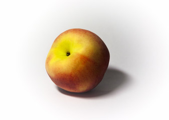 peach on white background from different sides