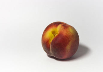 Fototapeta na wymiar peach on white background from different sides