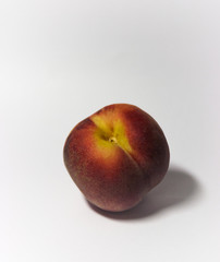peach on white background from different sides