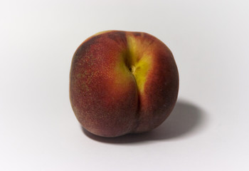 peach on white background from different sides