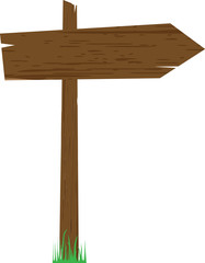 Wooden sign