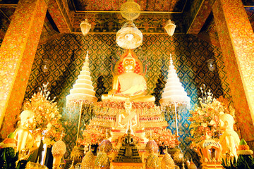 The famous temple Bangkok Thailand