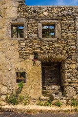 A derelict stone house in the small historic hill village of Clabuzzaro in Friuli-Venezia Giulia, north east Italy