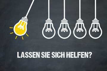 Fototapeta premium Lassen Sie sich helfen?