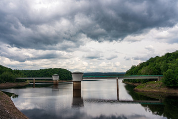 view of the Gileppe dam, Belgium