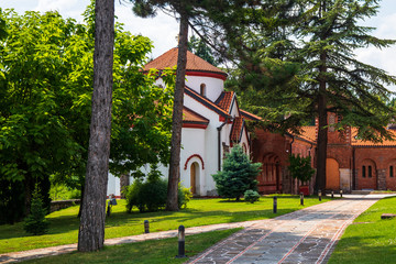 Medieval monastery Zica in Serbia built in 13th century