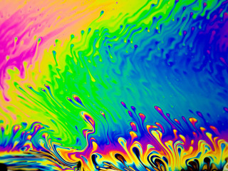 Psychedelic background. Universe of Flowers. Concept Art Design. Multicolored background. Abstract pattern.