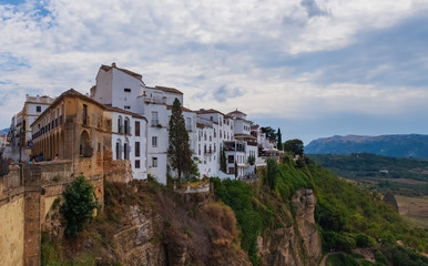 Fototapeta na wymiar Ronda, a city with white houses in Andalusia(Andalucia), Spain