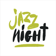 Hand drawn Music poster illustration - vector