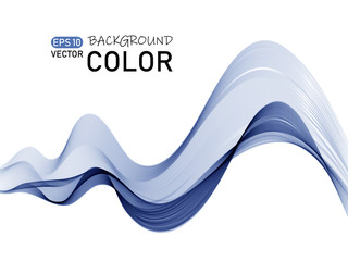 Abstract color wave vector. Curve line dynamic flow.