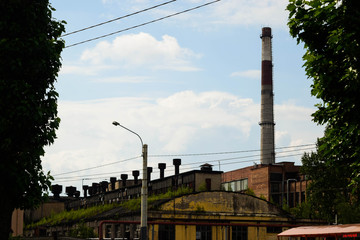Obraz premium factory in the city