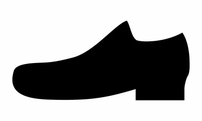 Deurstickers Man shoe dark silhouette © luisrftc