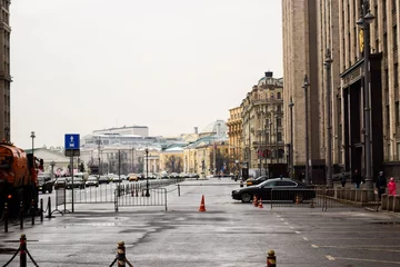 Deurstickers street in the city © Даниил Морозов
