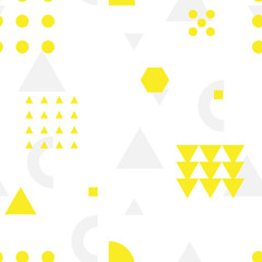 Seamless geometric pattern with geometrical shapes