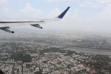 City of Ahmadabad, India - Aerial view