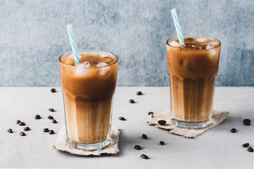 ice coffee food background