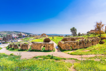 Fototapeta na wymiar Ancient and roman ruins of Jerash (Gerasa), Jordan.