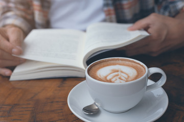 Man reading book