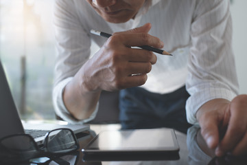 Fototapeta premium Businessman working at office