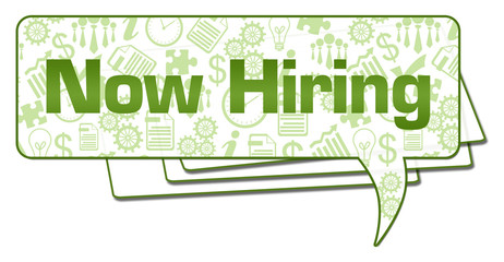 Now Hiring Business Symbols Green Stroke Comment Symbol 