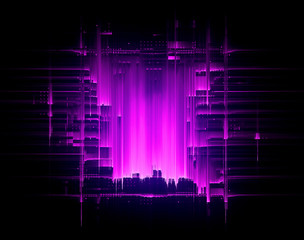 Led Light. luma effect. Future tech. Glare cubes. Digital signal. .Shine grid. Modern big data. Neon flare. Quantum computer net system. Magic code. Grid lines. Vivid frame. Web device. Blocks system.