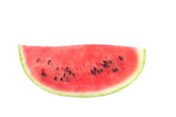 Watermelon on a white background. Isolate, ripe watermelon.