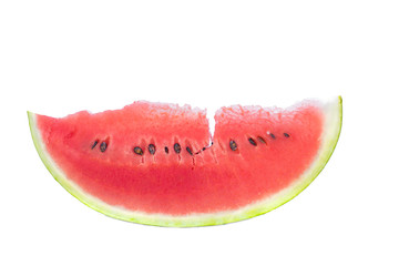 Watermelon on a white background. Isolate, ripe watermelon.