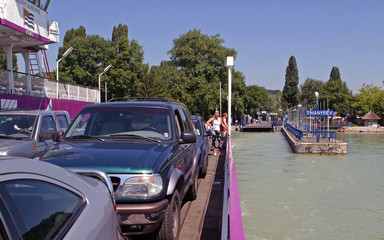 Fototapeta na wymiar Lake Balaton Hungary ferry