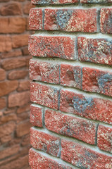 brick wall corner edge