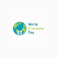 Friendship Day Logo Vector Design Template