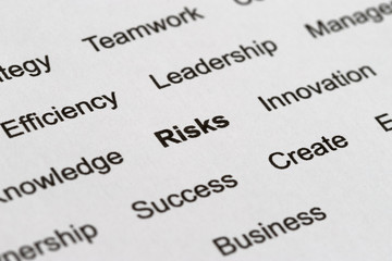 Obraz premium Business Buzzwords on Paper