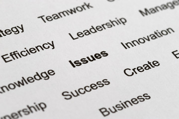 Fototapeta premium Business Buzzwords on Paper