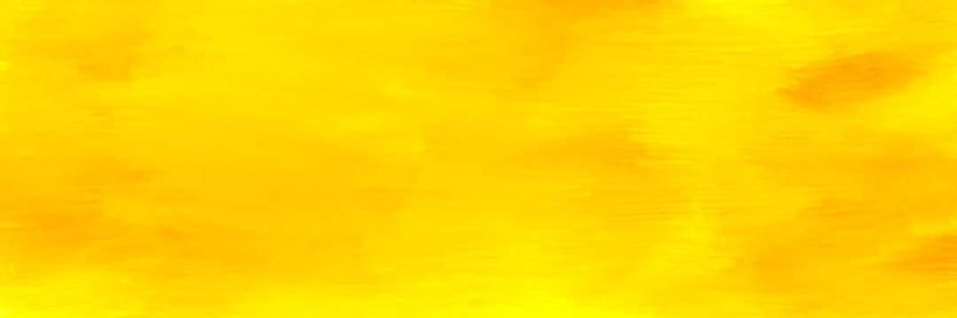 Watercolor yellow watercolour background for paper design.