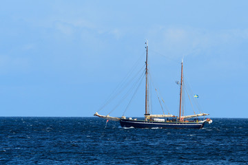 Fototapeta na wymiar Segelboot auf der Ostsee