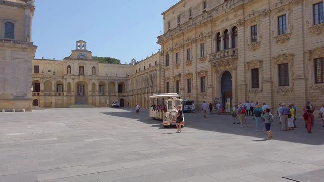 Lecce Cathedral, Piazza del Duomo, Campanile, Lecce, Apulia, Italy, June 2019