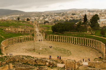 Fototapeta na wymiar Ancient Roman city in Jordan