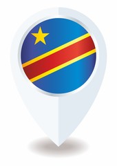 Fototapeta premium Flag of the Democratic Republic of the Congo. Template for award design, an official document with the flag of the Democratic Republic of the Congo. Bright, colorful vector illustration.