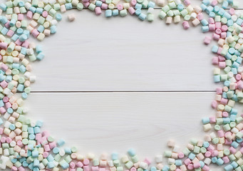 frame made of colorful beads