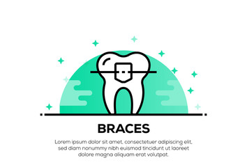 BRACES ICON CONCEPT