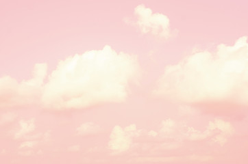 Pink sky with blurred pattern background