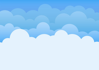 Blue clouds in the top sky background