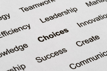 Obraz premium Customer Service Buzzwords on Printed Paper